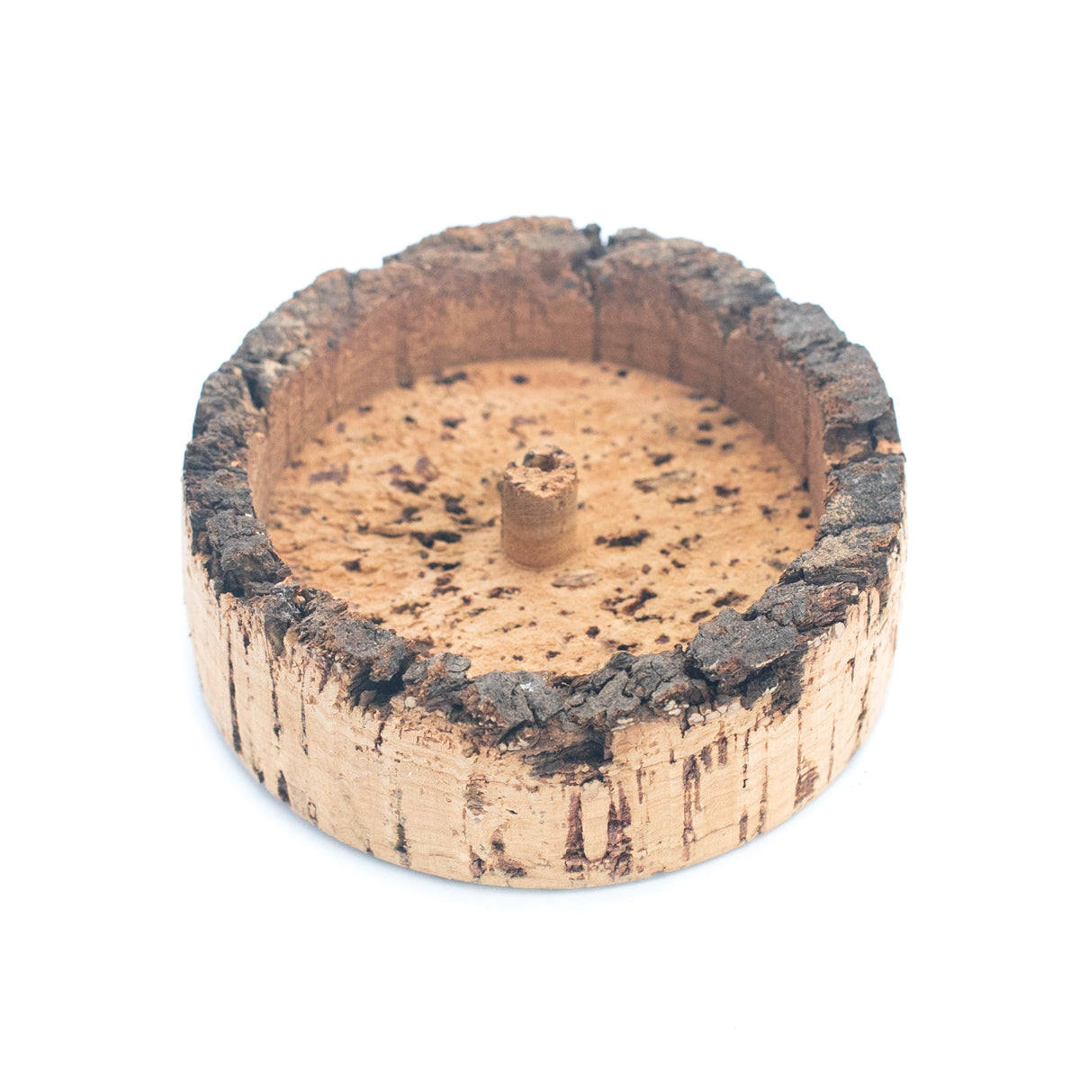 Rustic Incense Base Handmade with Natural Cork HA-13