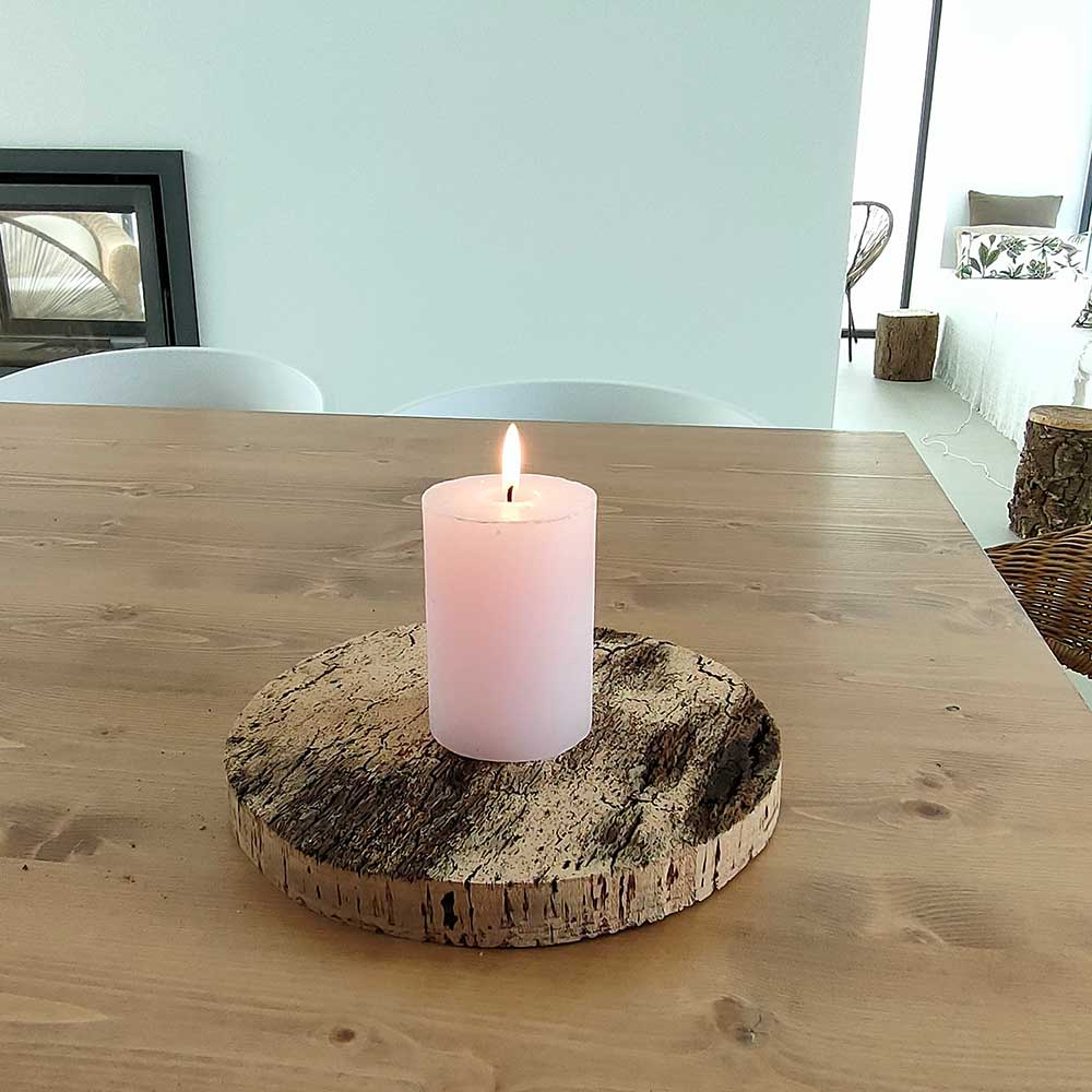 Raw cork candle holder - Troia 05 (Tróia Séries)