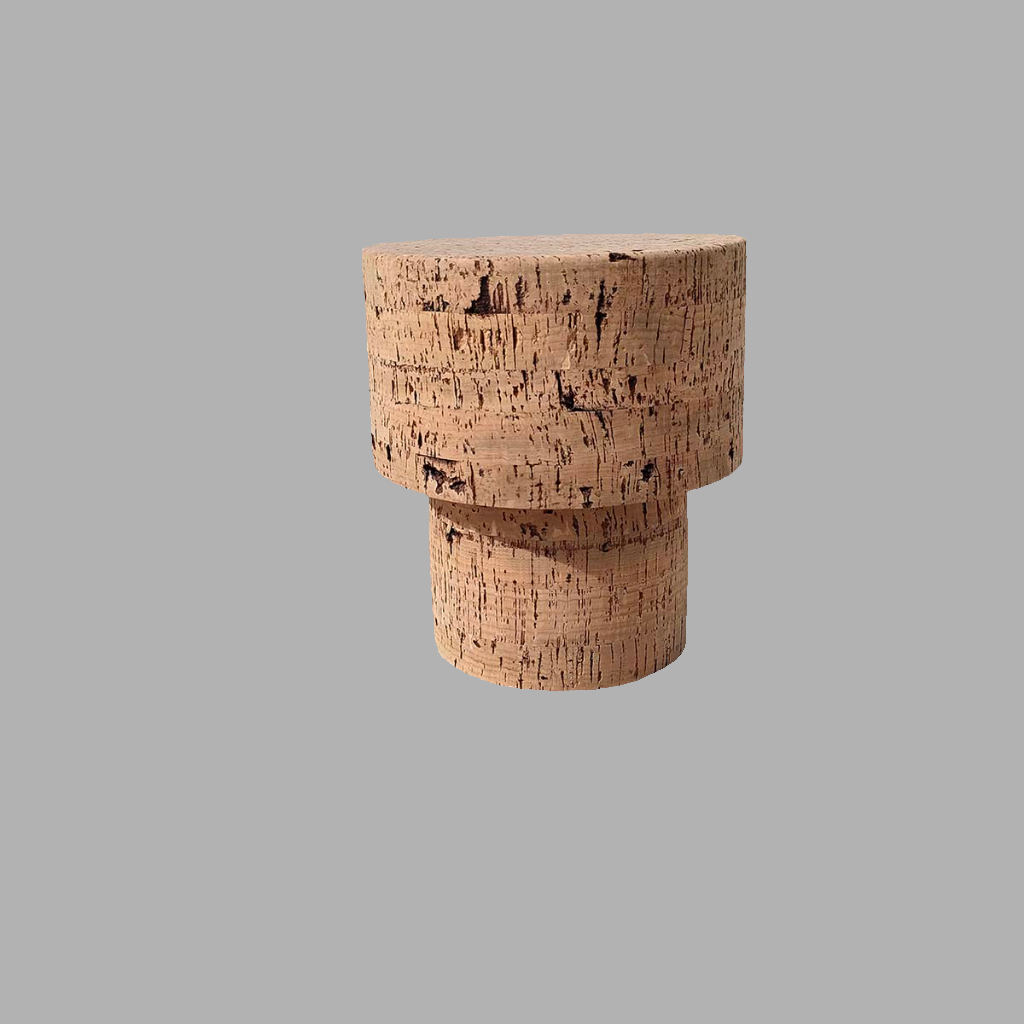 Natural cork stool "Sado River"