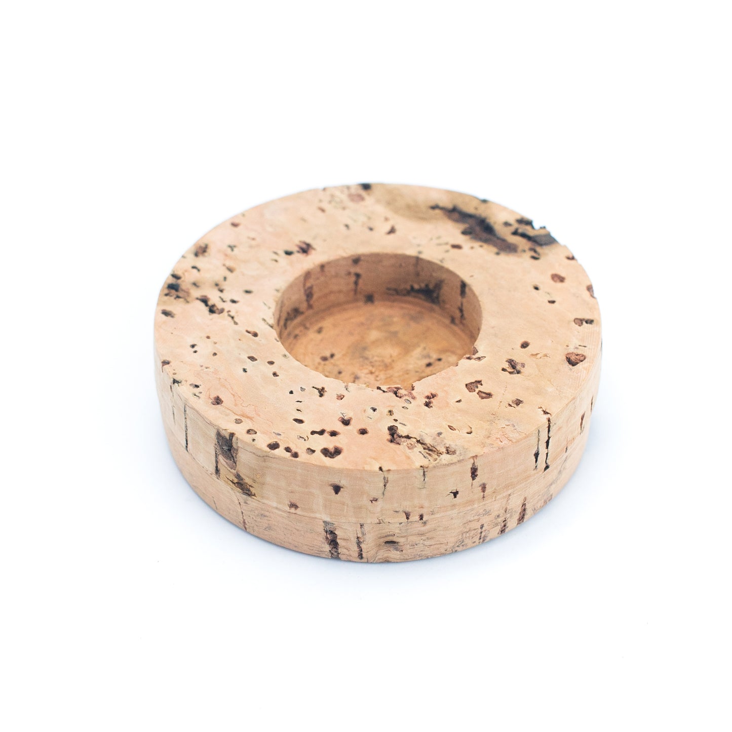 Tealight Candle Base with Natural Cork