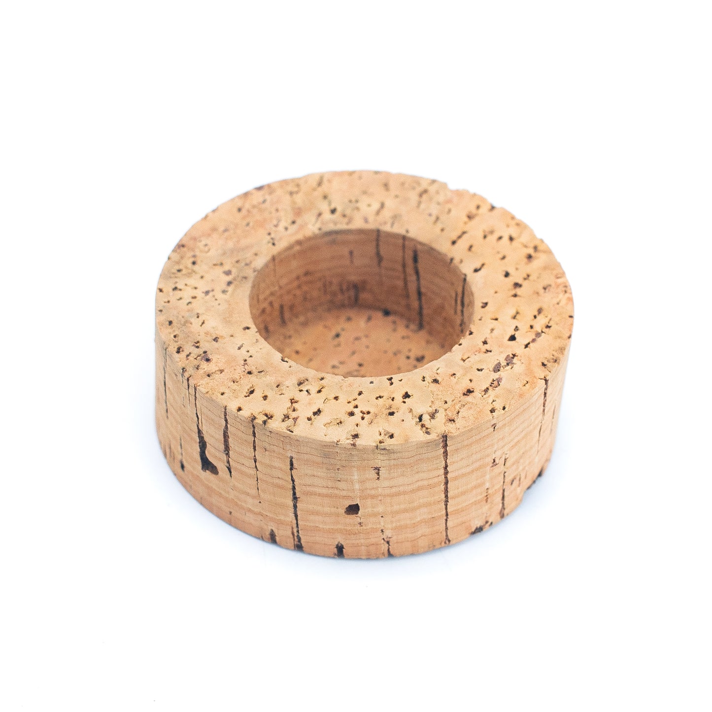 Round Candle Base Handmade with Natural Cork HA-03