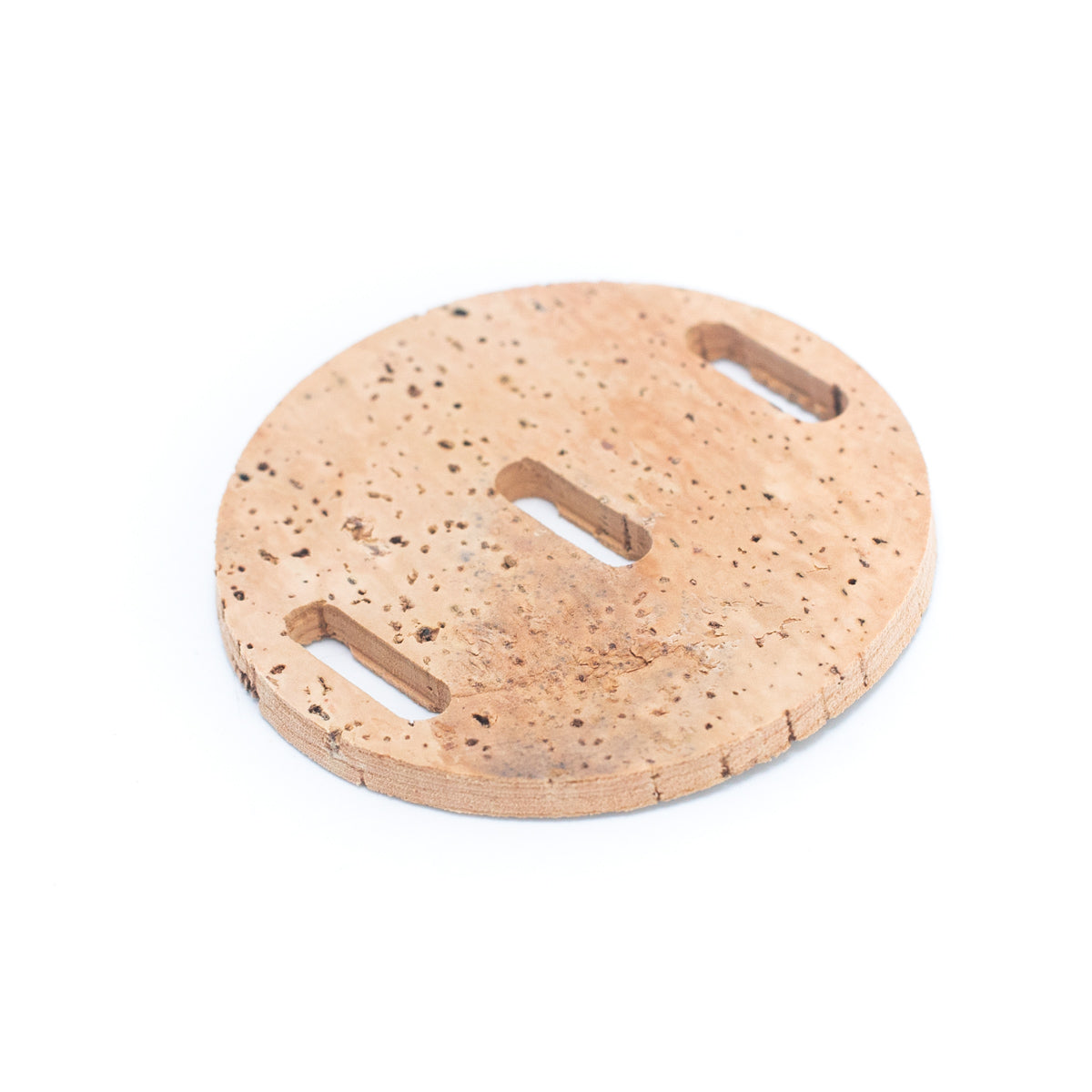 Round Soap Dish with Disk Handmade with Natural Cork HA-11